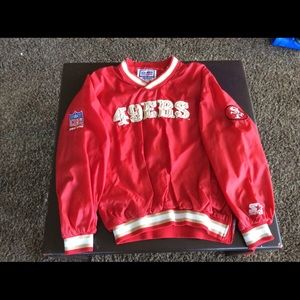Vintage Starter PROLINE 49ers pull over jacket, XL